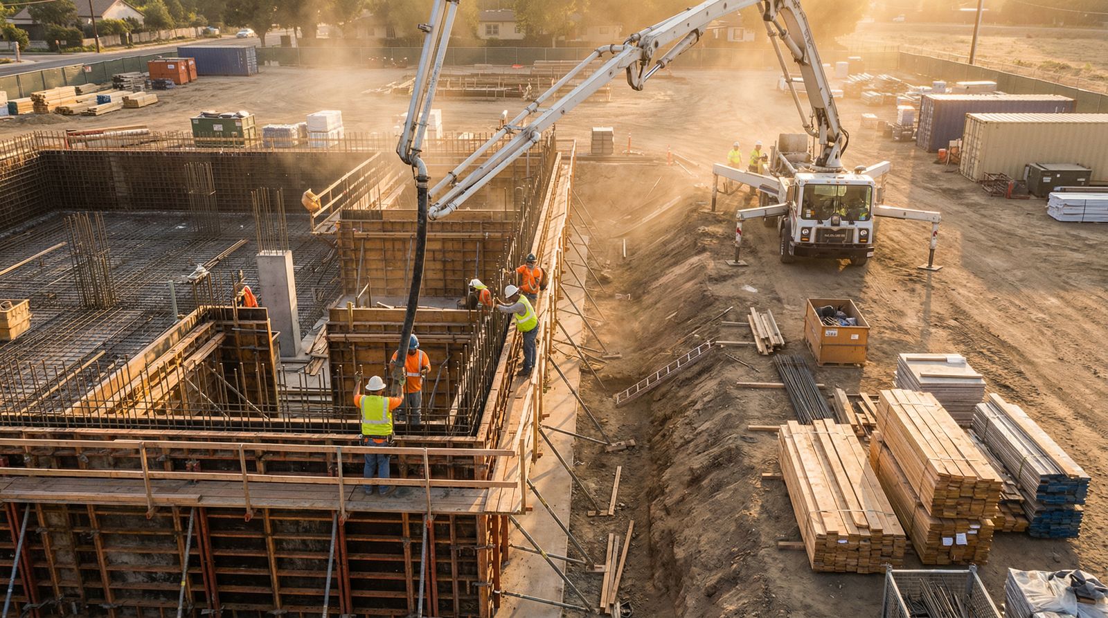 Commercieel funderingsproject